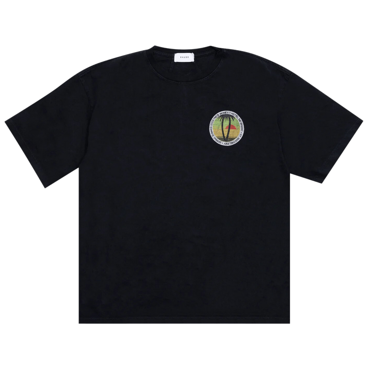 Rhude Twin Palms Tee "Vintage Black"
