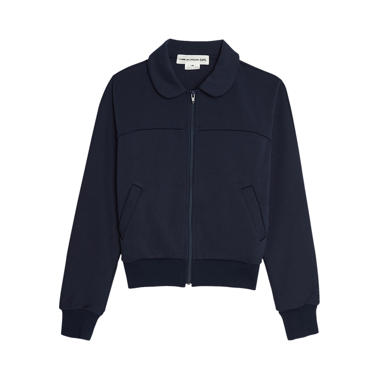 Comme des Garçons Girl Peter Pan Collar Track Jacket "Navy"