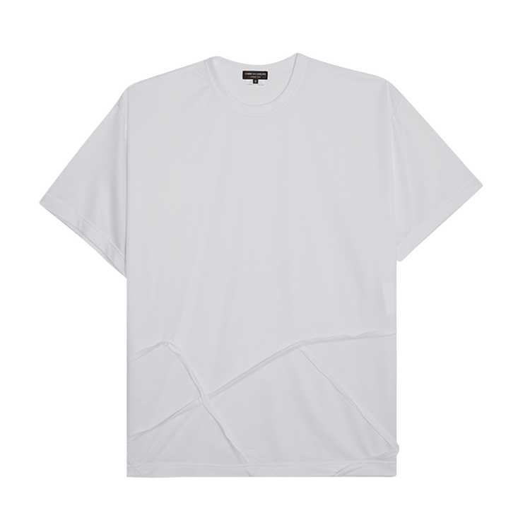 Comme des Garçons Homme Plus Edged Panel Stitch Jersey T-Shirt "White"