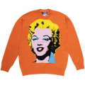 Junya Watanabe Andy Warhol Marilyn Monroe Knit Sweater "Orange"