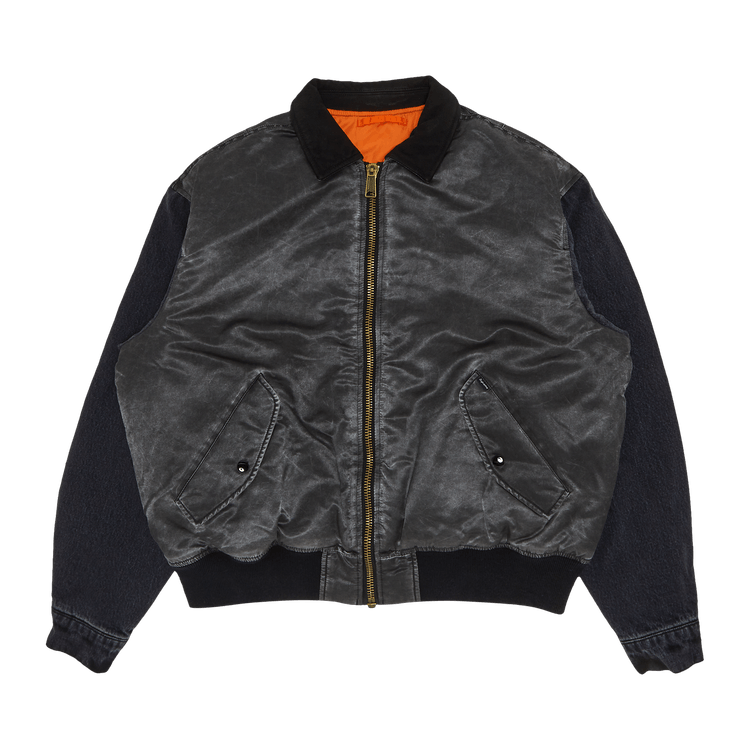 Supreme Denim Sleeve MA-1 "Black"