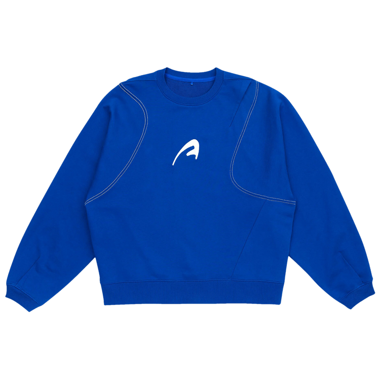 Ader Error Graphic Printed Sweatshirt "Blue"