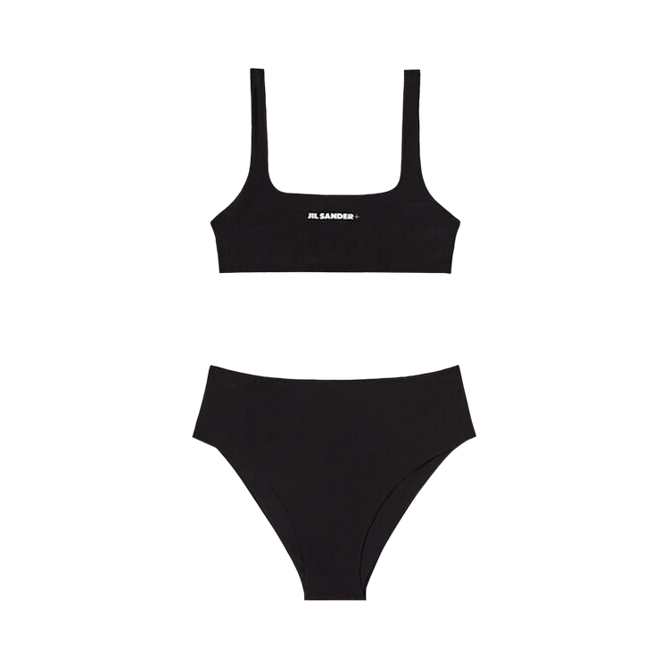 Jil Sander Square Neck Bikini "Black"