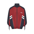 Martine Rose Fringe Track Jacket "Burgundy/Black/White"