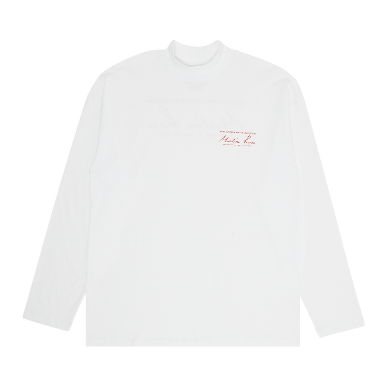 Martine Rose Funnel Neck T-Shirt "White"