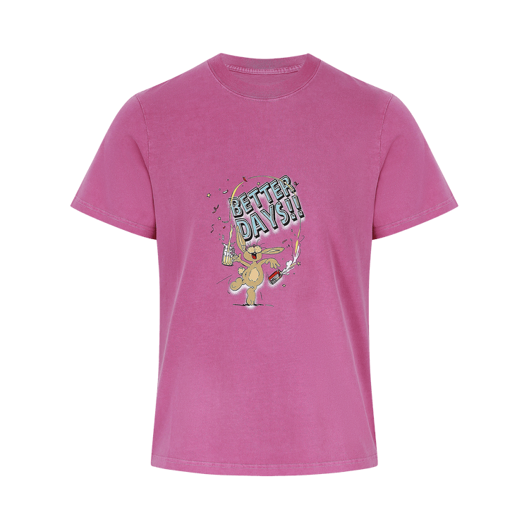 Martine Rose Classic Short-Sleeve T-Shirt "Pink/Better Days Bunny"