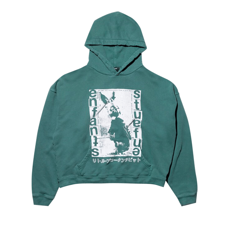 Enfants Riches Déprimés Pathetic Japanese Rabbit Hoodie "Pine Green/White"