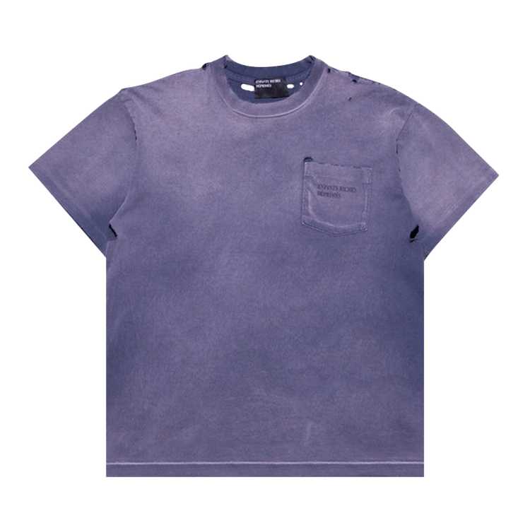 Enfants Riches Déprimés Thrashed Classic Logo Pocket T-Shirt "Purple/Black"
