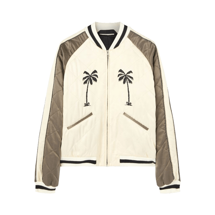 Palm Angels Upsidedown Palm Sukajan Jacket "Brown"
