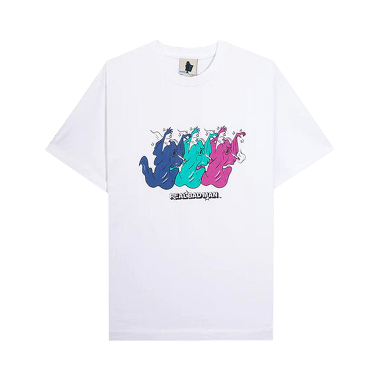 Real Bad Man Smokin Ghost T-Shirt "White"