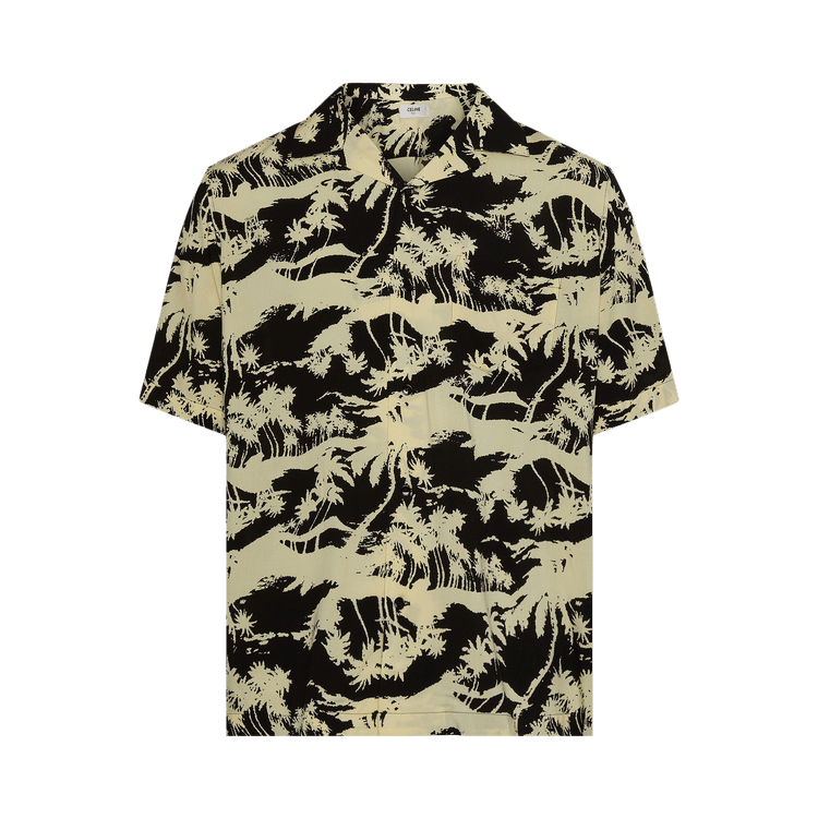 CELINE Hawaiian Shirt "Black/Paille"