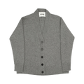 Jil Sander Classic Chunky Cashmere Blend Cardigan "Medium Grey"
