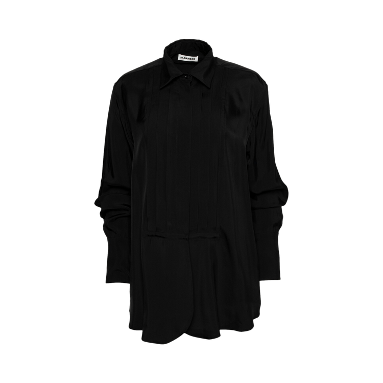 Jil Sander Relaxed Fit Tuxedo Shirt "Black"