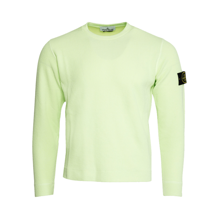 Stone Island Compass Patch Crewneck Jumper "Light Green"