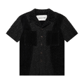 Andersson Bell Half Sheer Flower Lace Shirt "Black"