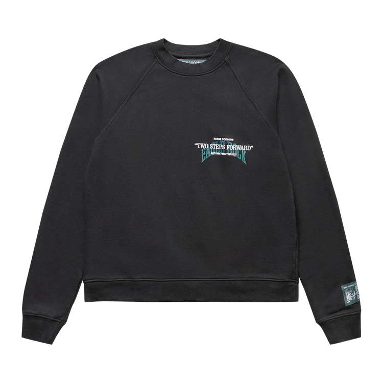 Reese Cooper Two Steps Forward Crewneck Sweatshirt "Black"