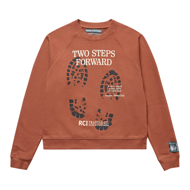 Reese Cooper Bootprint Crewneck Sweatshirt "Coffee"