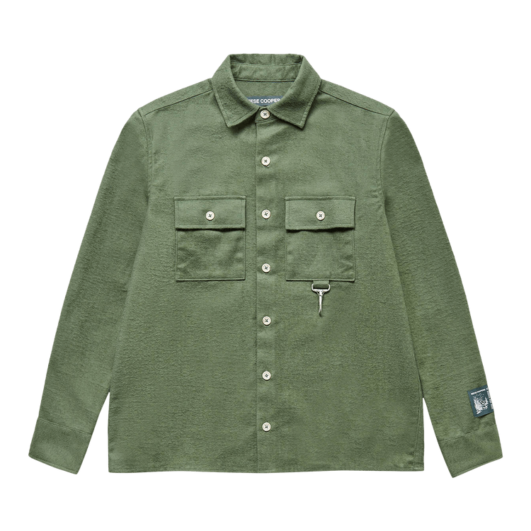 Reese Cooper Flannel Button Down Shirt "Sage"