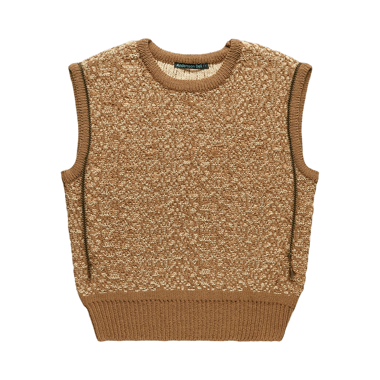 Andersson Bell Elmers Wool Blend Vest "Brown"
