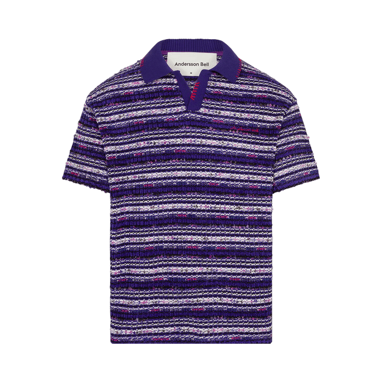 Andersson Bell Crea Boucle Collar Knit "Purple"