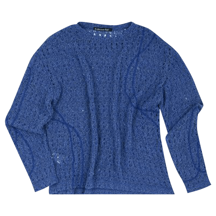 Andersson Bell Watton Net Crewneck Sweater "Blue"