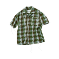 Andersson Bell Kenley Check Open Collar Shirt "Green"