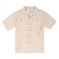 Andersson Bell Bali Sheer Open Collar Shirt "Ecru"
