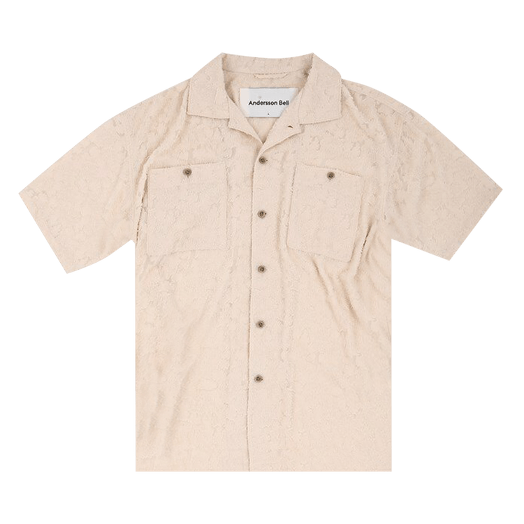 Andersson Bell Bali Sheer Open Collar Shirt "Ecru"