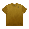 Acronym Ribbed Crewneck Logo Print T-Shirt "Coyote"