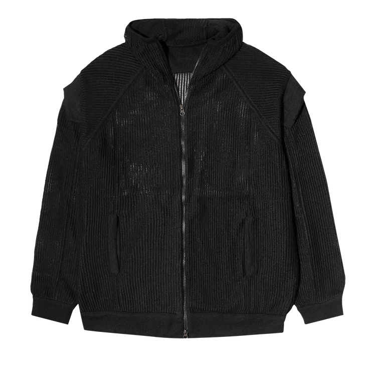 Acronym Cashllama Silk Mesh Hooded Jacket "Black"