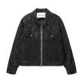 Andersson Bell Flower sheer Zip Up jacket "Black"