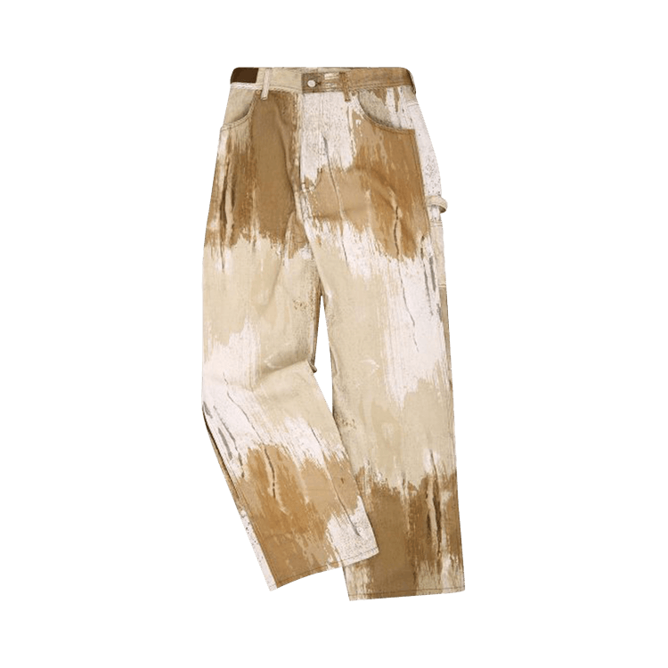 Andersson Bell Abstract Print Loose Cut Jeans "Sand"