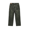 Andersson Bell Brick Curve Panel Wide Jeans "Dark Green"