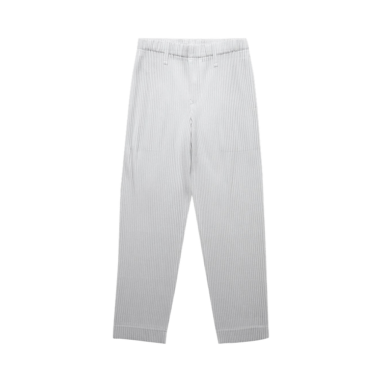 Homme Plissé Issey Miyake Slim Fit Pants "Light Grey"