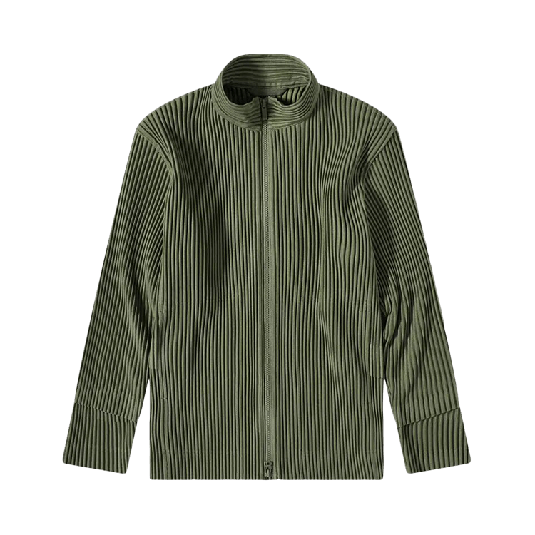 Homme Plissé Issey Miyake Cargo Zip Track Top "Light Cedar Green"