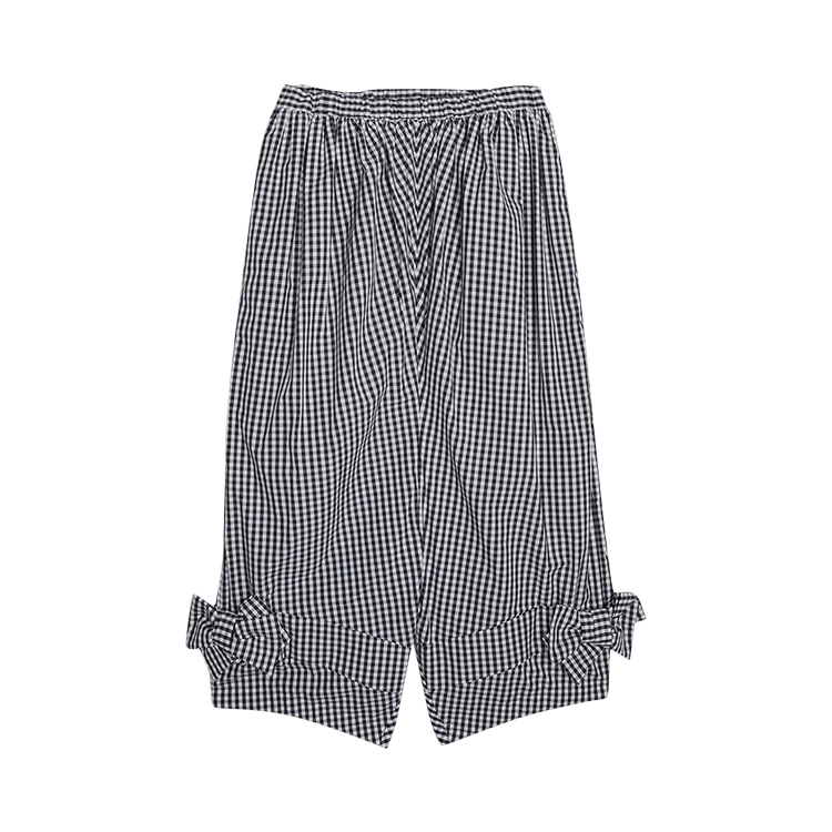 Comme des Garçons Girl Gingham Check Bow Pant "Black"
