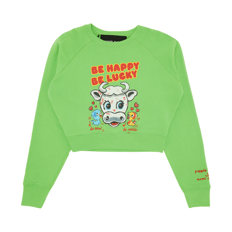 Marc Jacobs x Magda Archer Be Happy Be Lucky Sweatshirt "Green", From the Closet of Lexie Liu