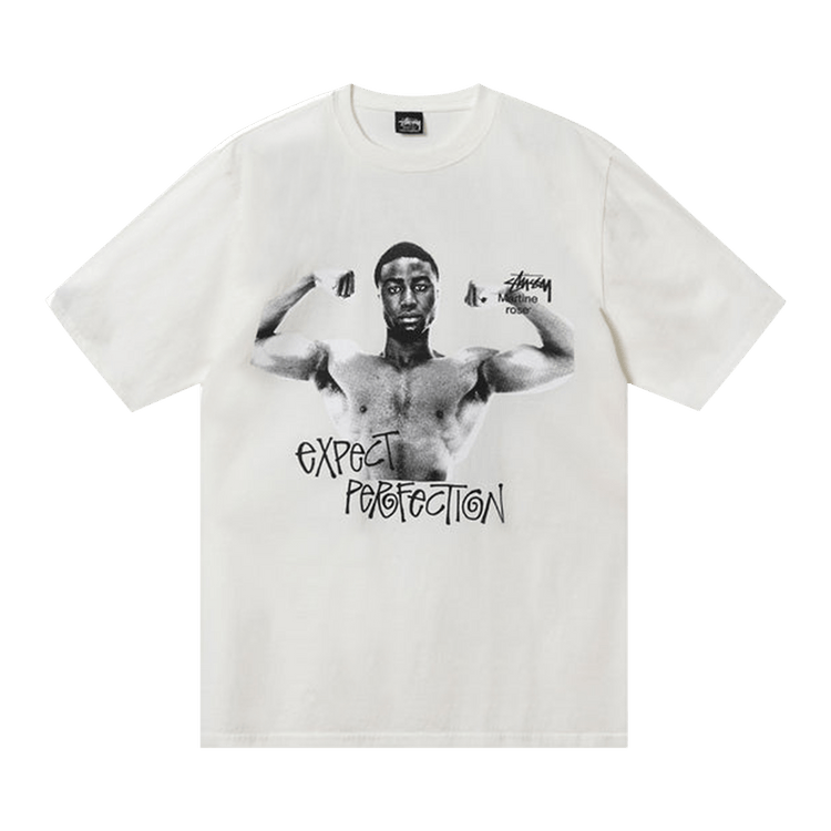 Stussy x Martine Rose Stand Firm Pigment Dyed Tee "White"