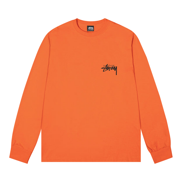 Stussy Gold Lion Long-Sleeve Tee "Coral"
