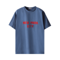 Bode Flocked Nouveau Tee "Blue"