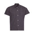 Bode Midnight Grid Short-Sleeve Shirt "Midnight"