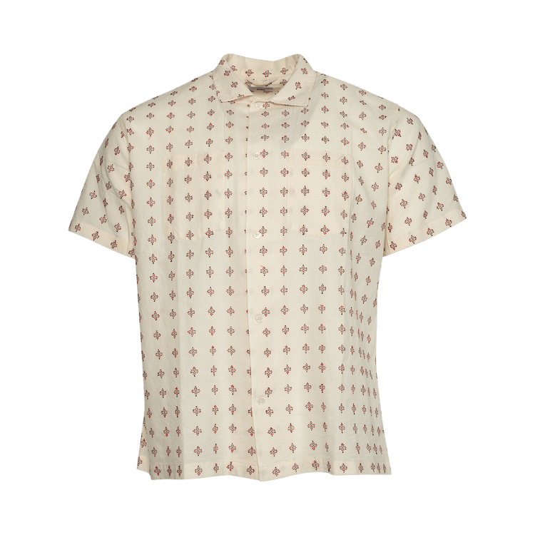 Bode Chrystie Weave Short-Sleeve Shirt "Pimary/Multicolor"