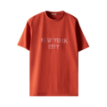 Bode Flocked Nouveau Tee "Red"