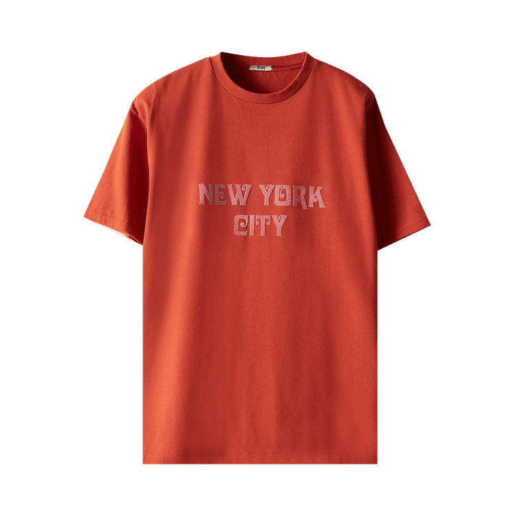 Bode Flocked Nouveau Tee "Red"