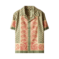 Bode Paisley Frame Long-Sleeve Shirt "Teal Multicolor"