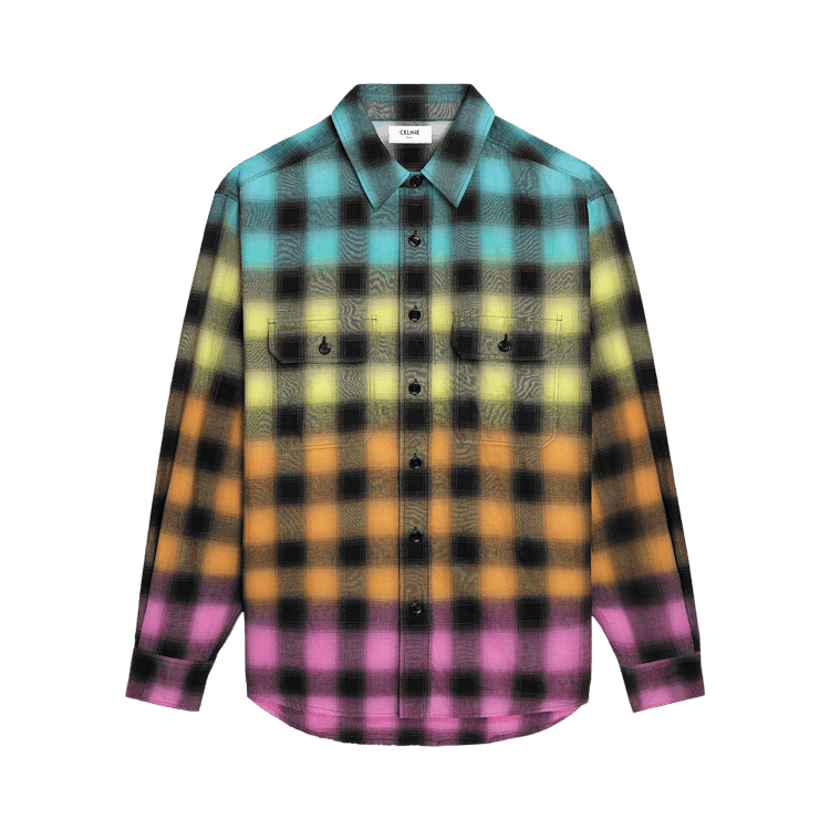 CELINE Check Chemise "Multicolor"