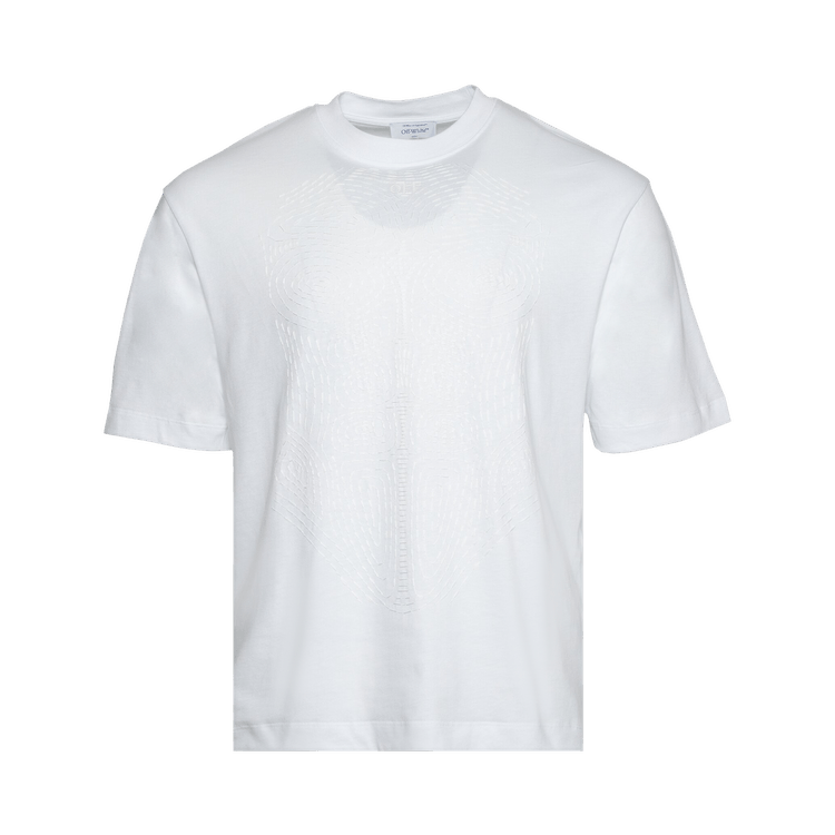 Off-White Body Stitch Skate Short-Sleeve Tee "White/White"