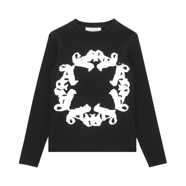 1017 ALYX 9SM Front Logo Knit Crewneck "Black"
