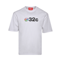 032C Wheel Oversized T-Shirt "White"