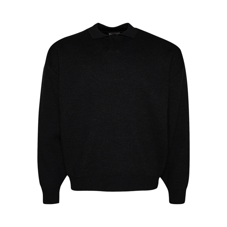 Fear of God Eternal Polo "Black Heather"
